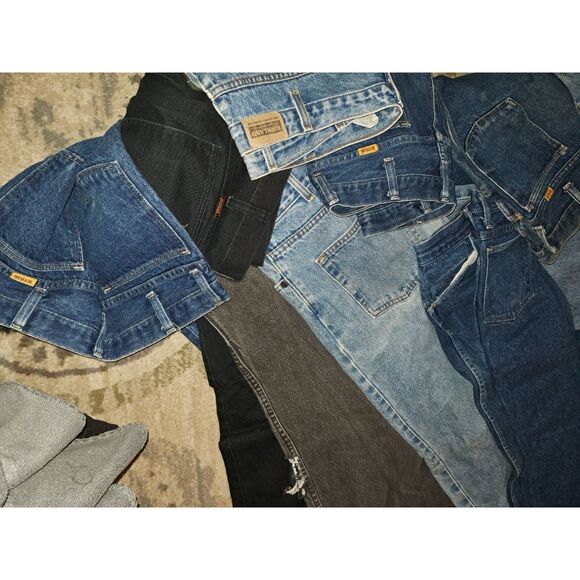 16 Pairs of Unisex 36 waist by 32/34 Length Mostly Rustler Brand - Picture 3 of 12